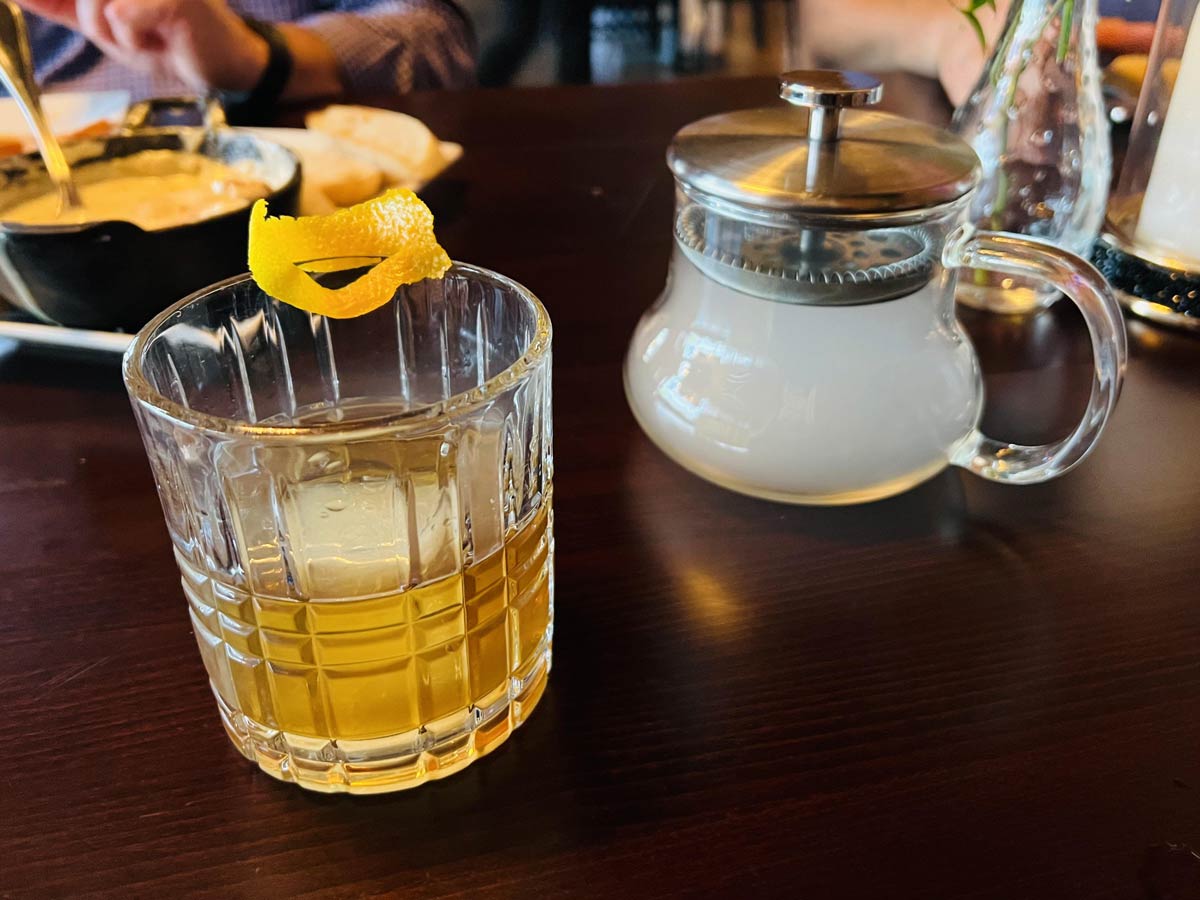 My cocktail with smoke on the side