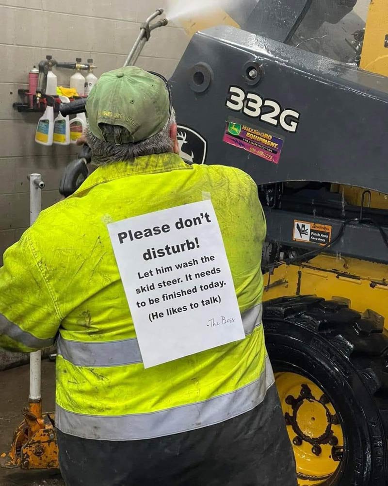 Just let this man do his job