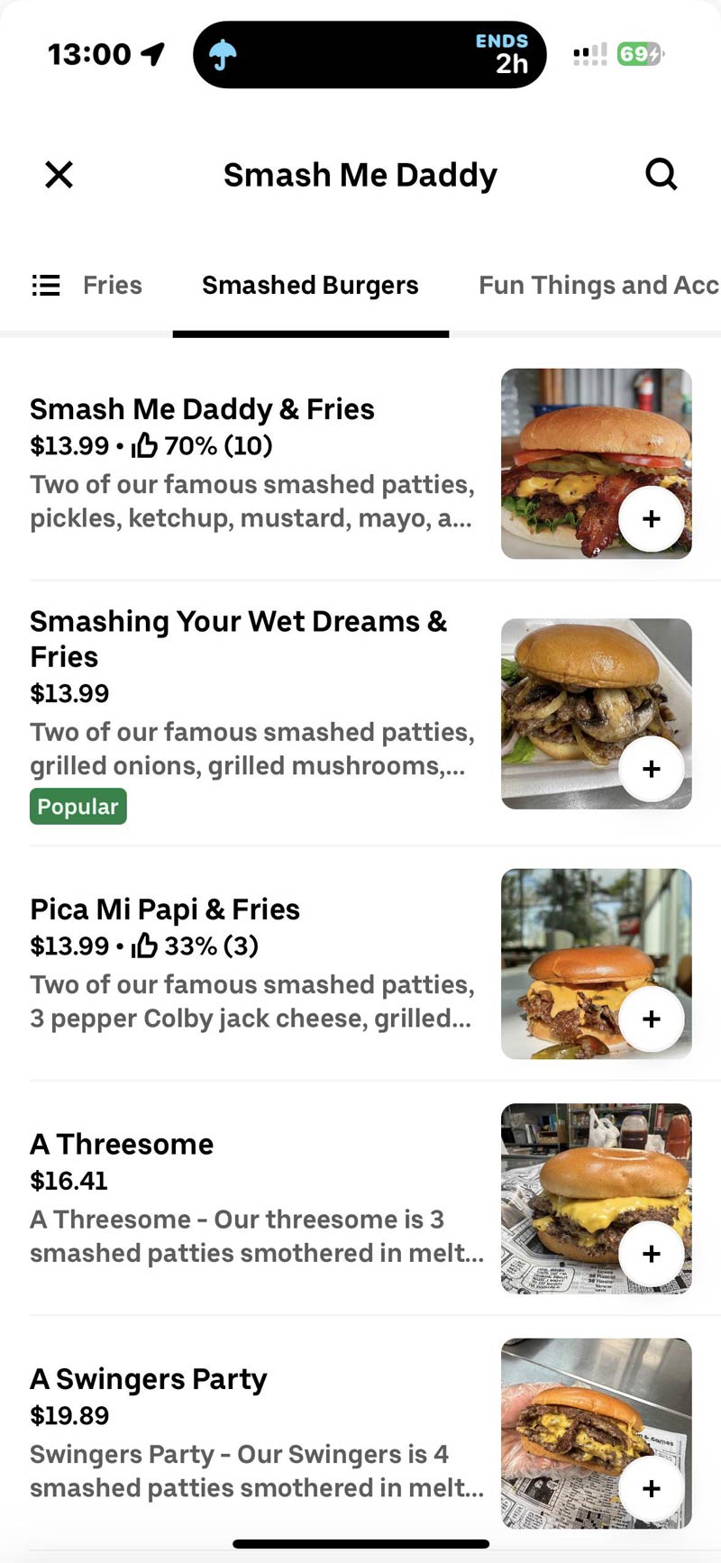 This restaurant and menu items