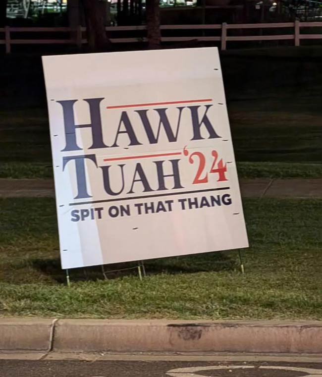 A political ad that’s up in my hometown