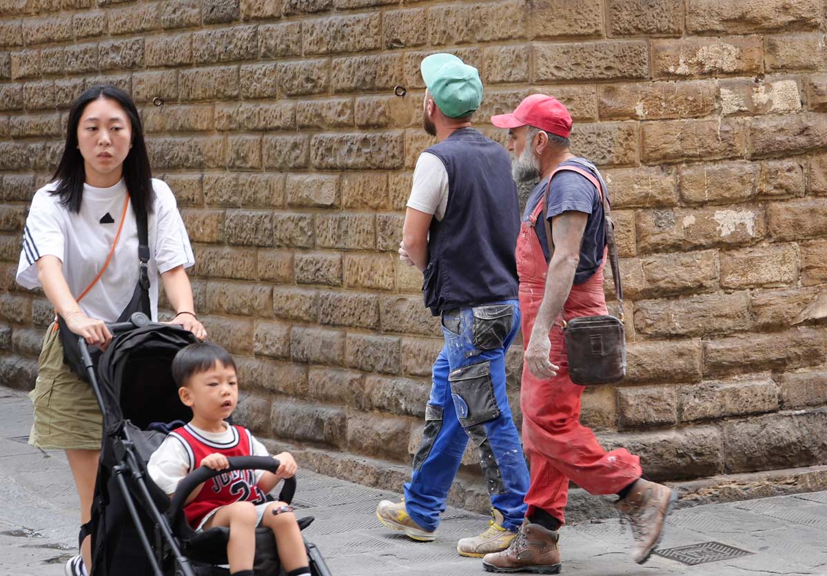 Spotted the Real-Life Mario and Luigi Brothers in Florence, Italy