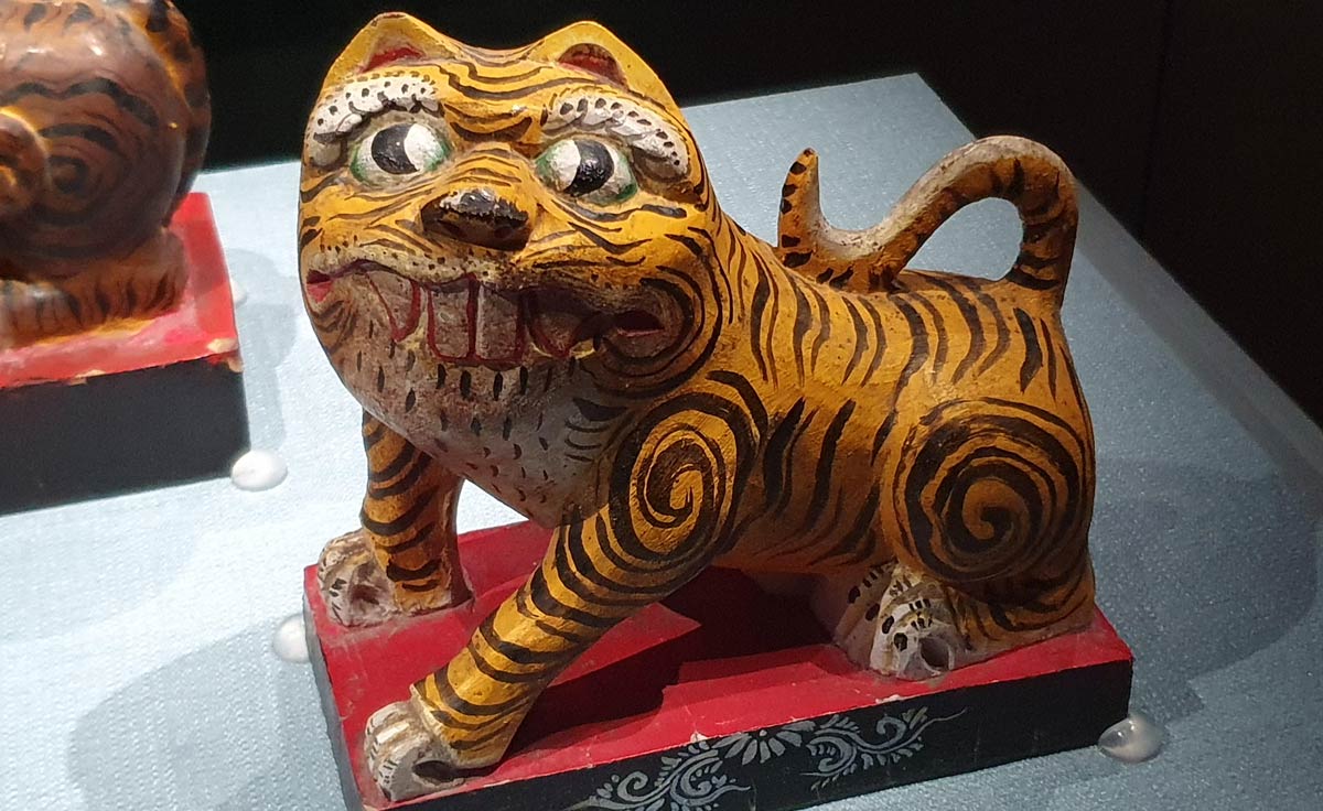 Tiger God statuette at the National Museum of Taiwan History