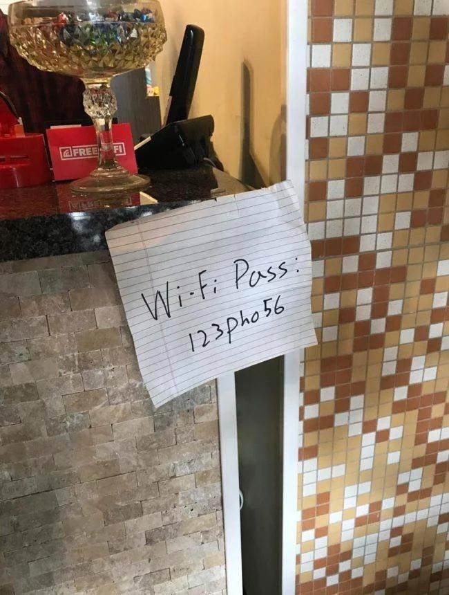 Vietnamese cafe's wifi password