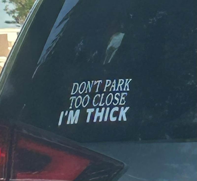 Seen on a car in Nashville today