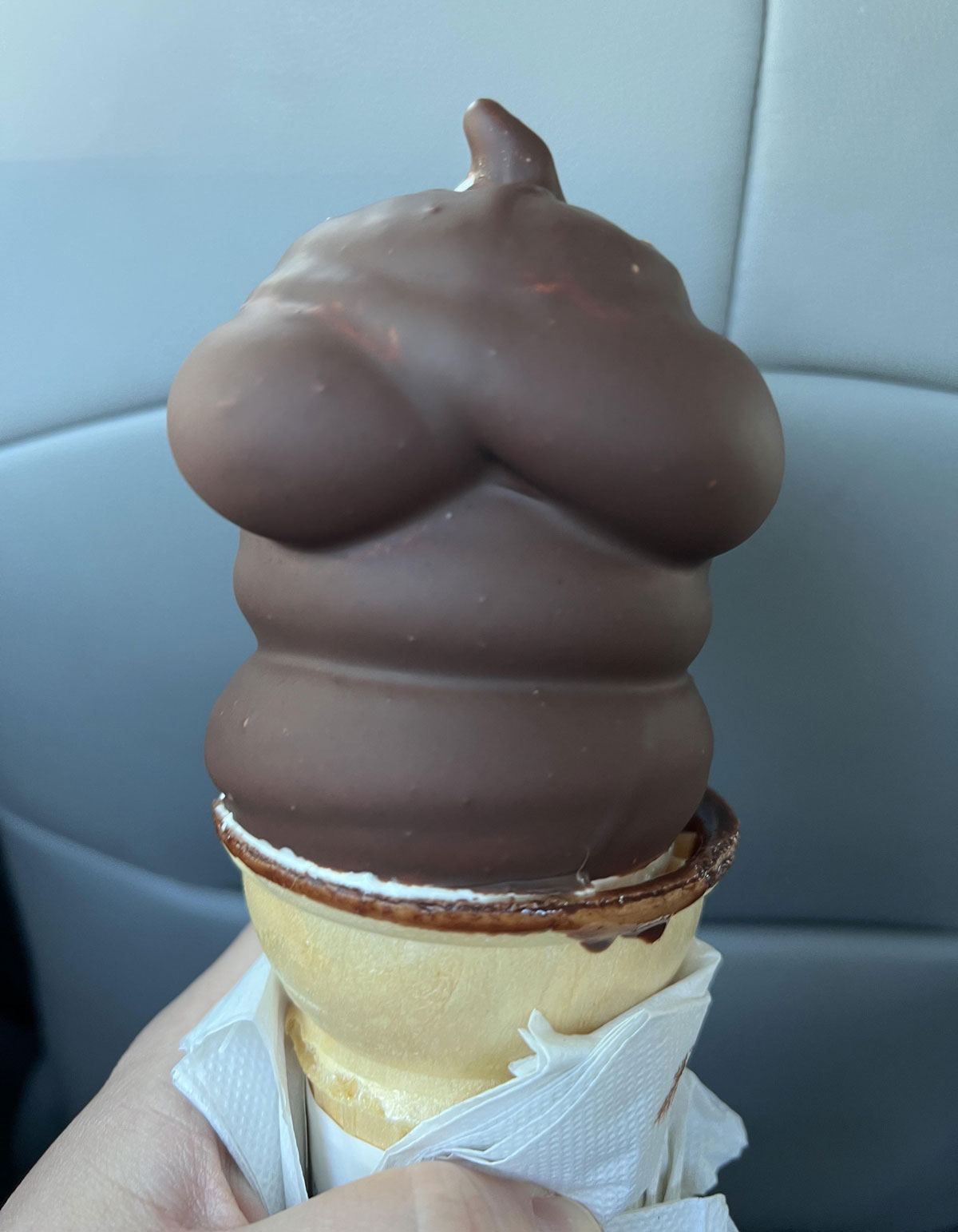 This ice cream cone I got...