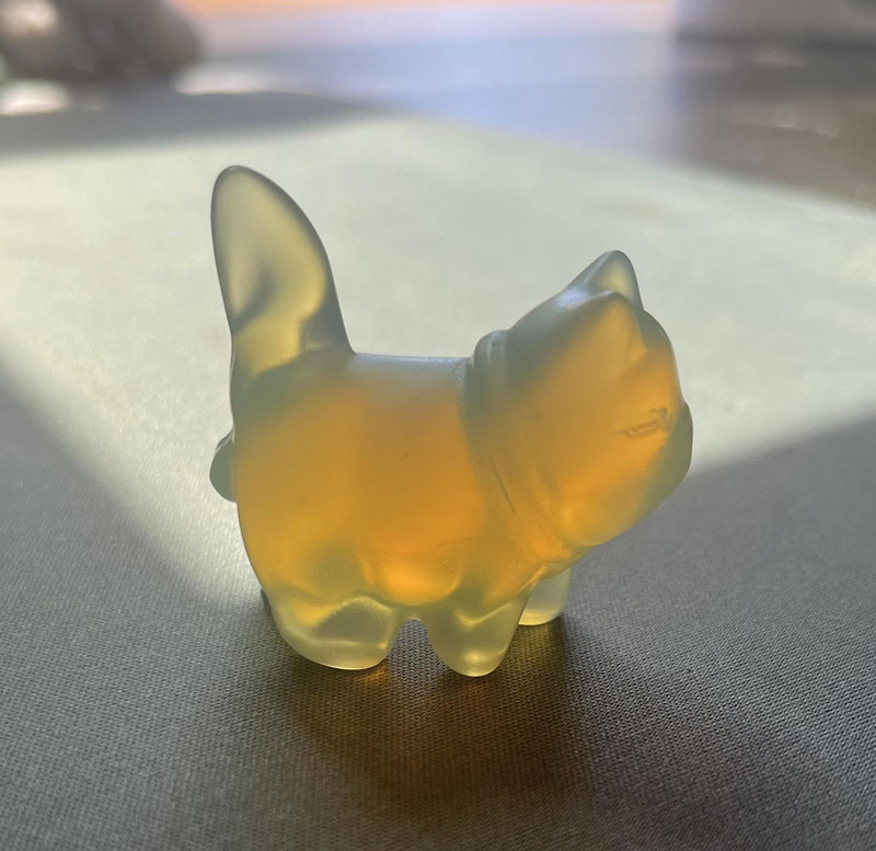 Ordered a glass kitty figurine online and it’s... anatomically correct