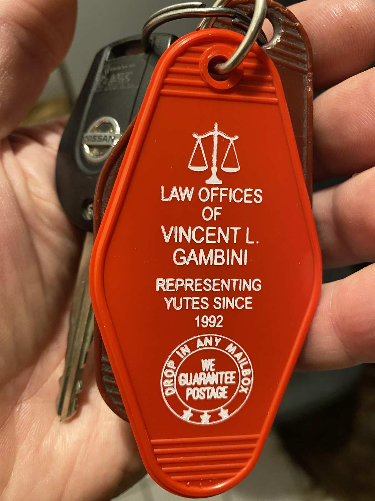 My wife got me this keychain for Father’s Day
