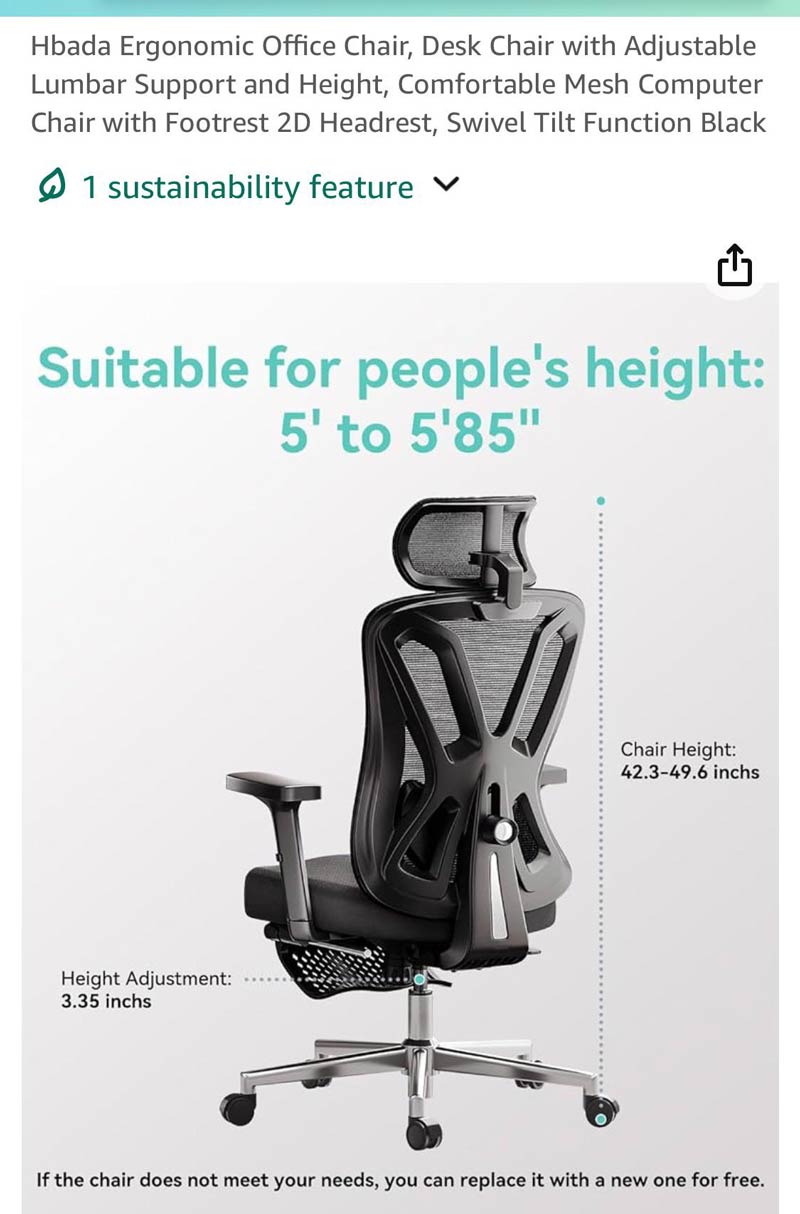 Oh good, suitable for those between 5 and 12 feet tall