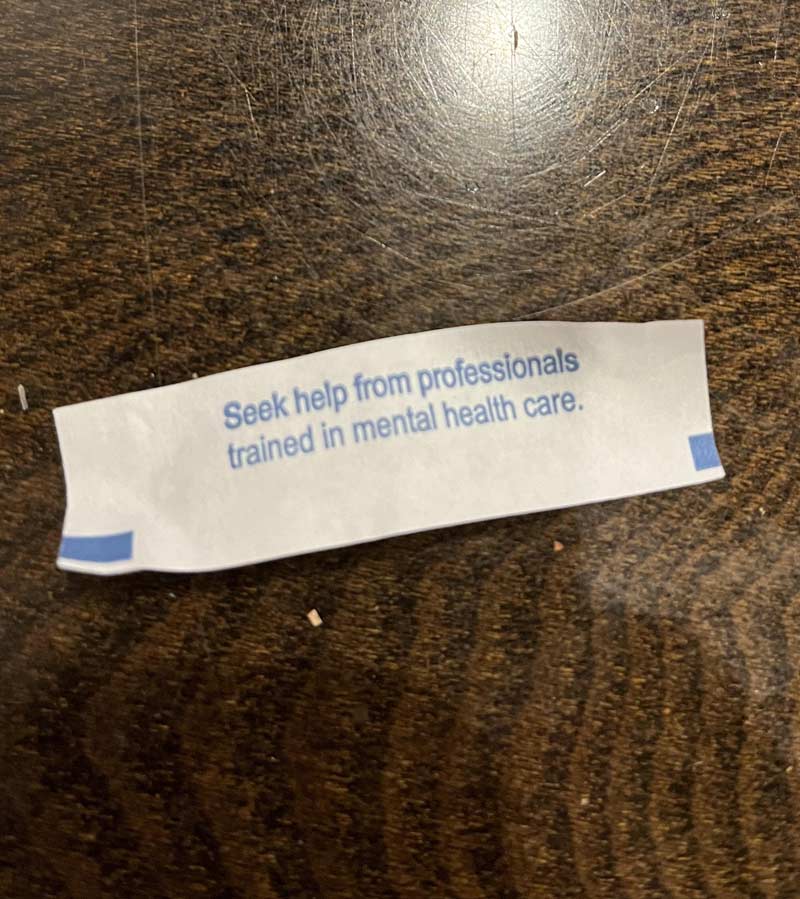 My wife’s fortune cookie