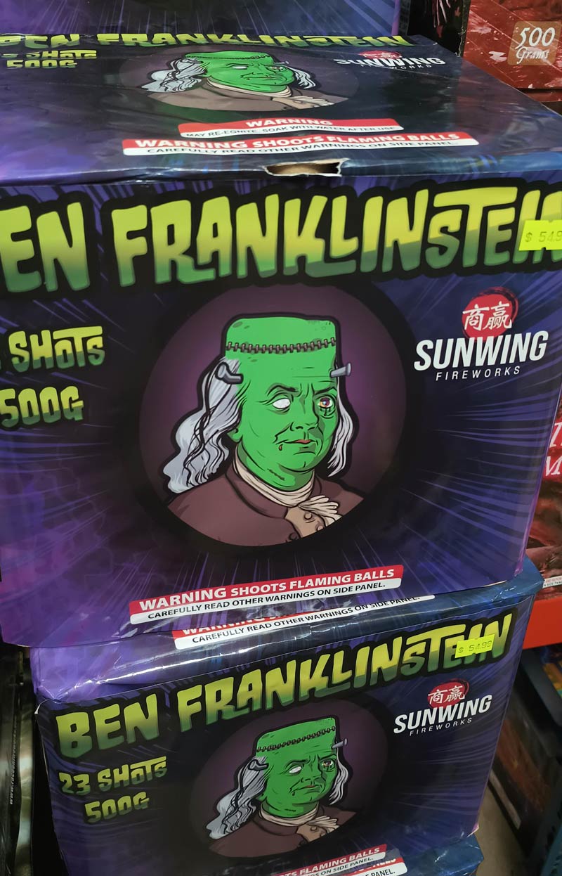 Best part of shopping for fireworks is looking at the box art
