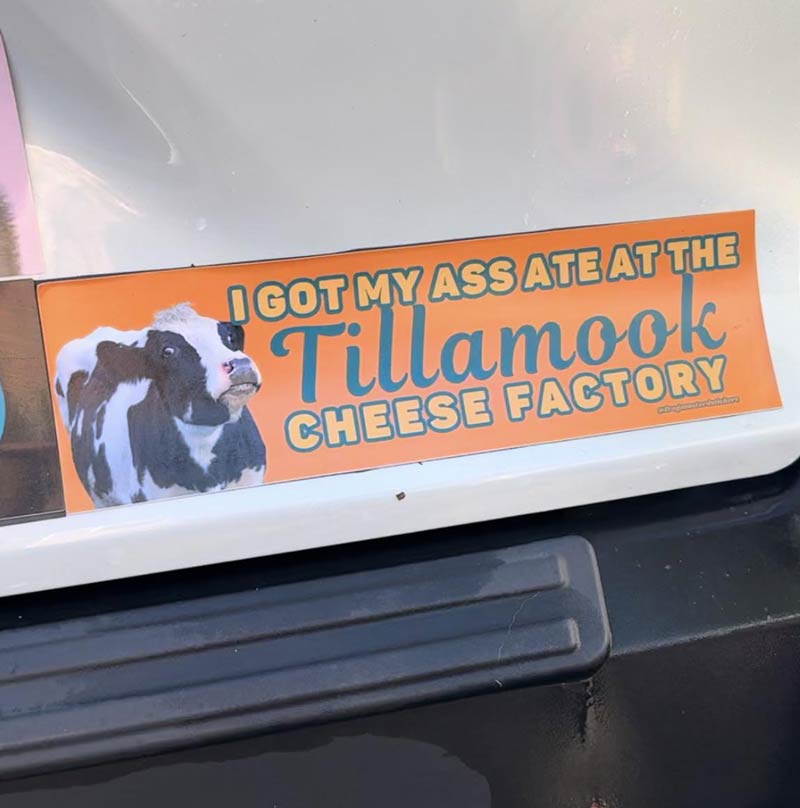I keep seeing this bumper sticker in Oregon