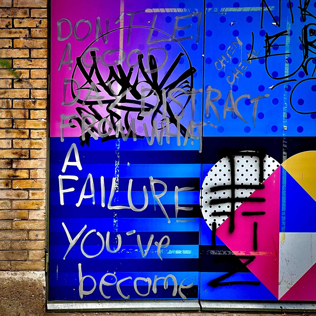 Don’t let a good day distract from what a failure you’ve become