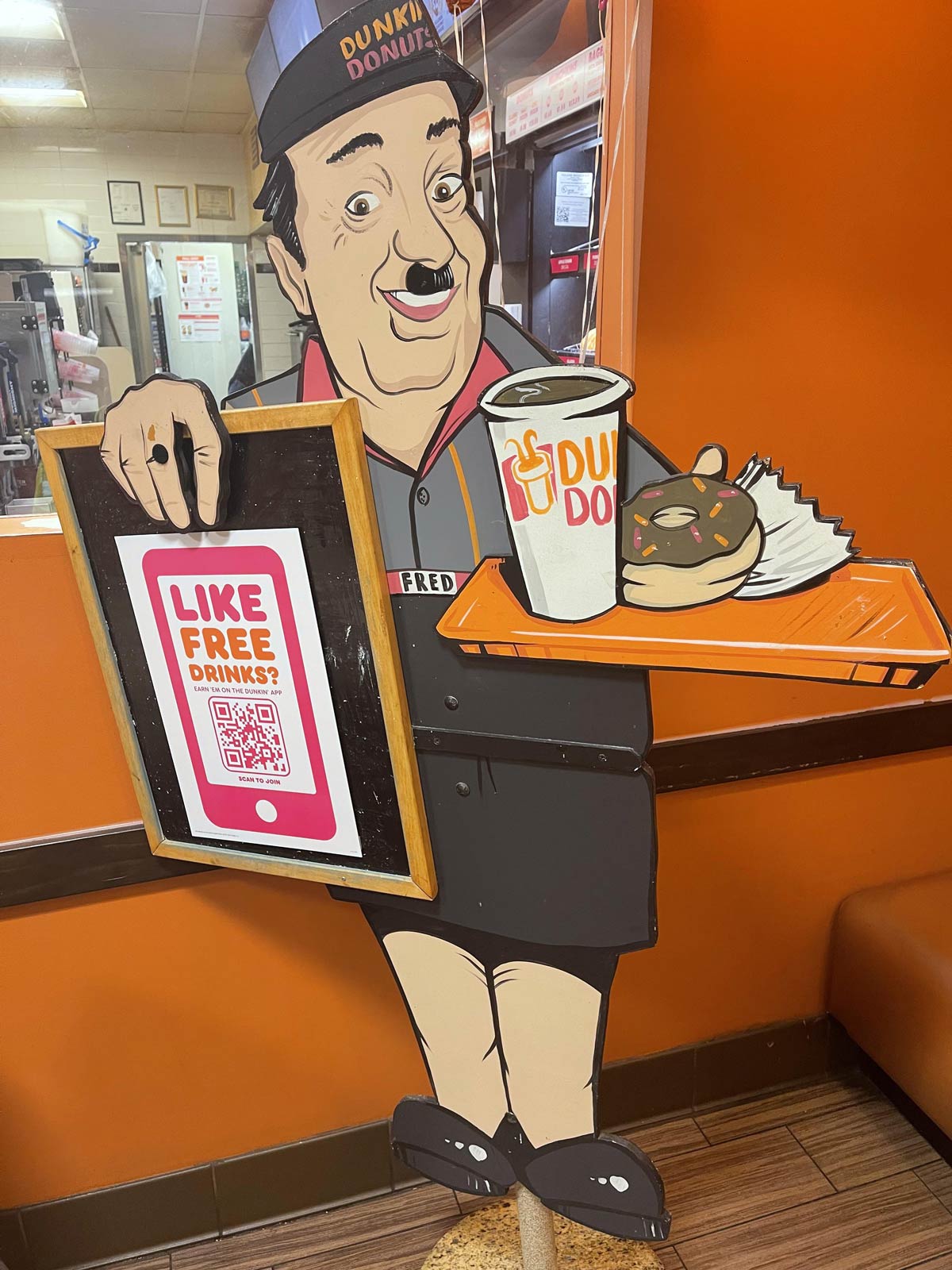 I walked into a Dunkin to see a very...familiar face..