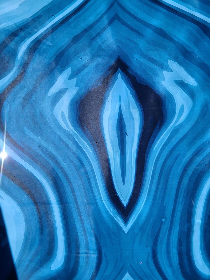 The design on the floor of my hot tub is just so creative