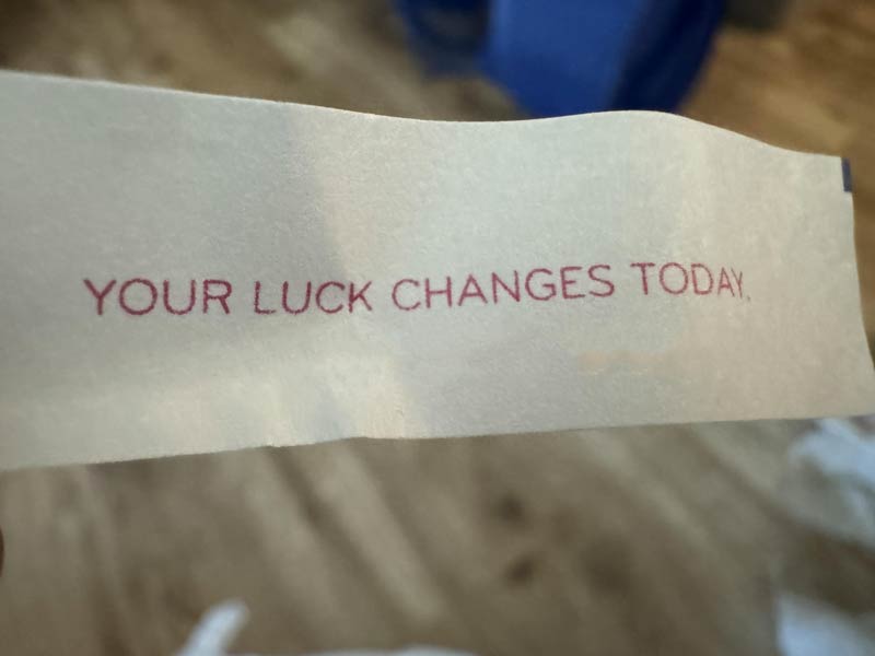 Things have been going really well for me lately…