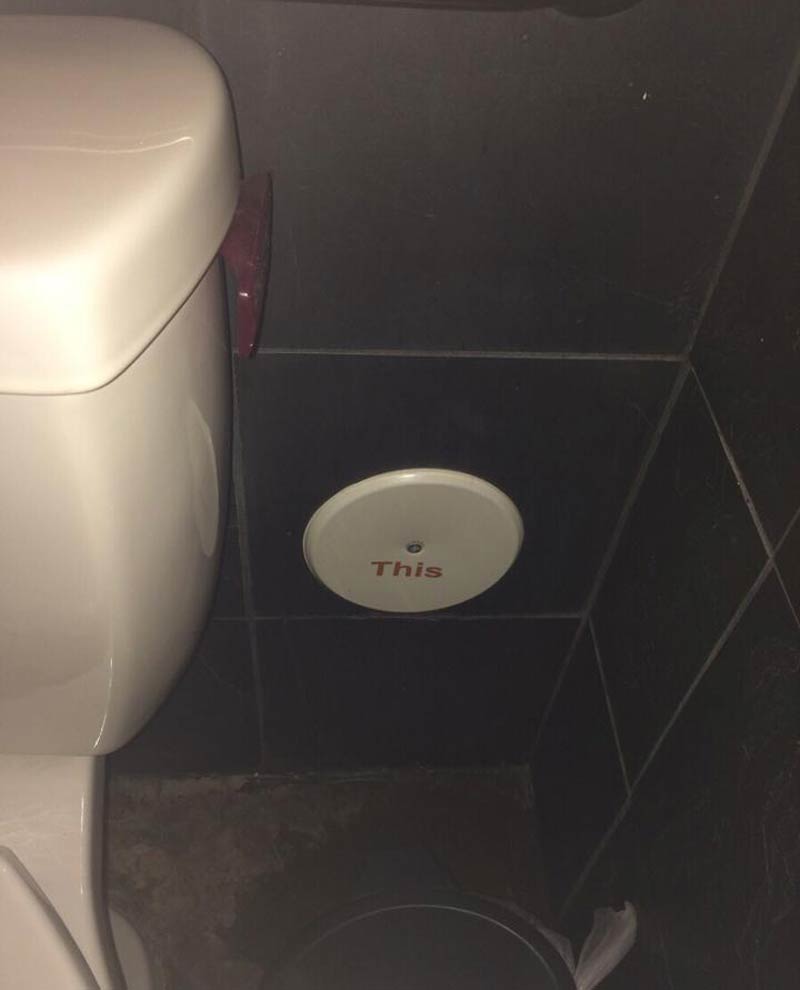 I went to the toilet and saw this