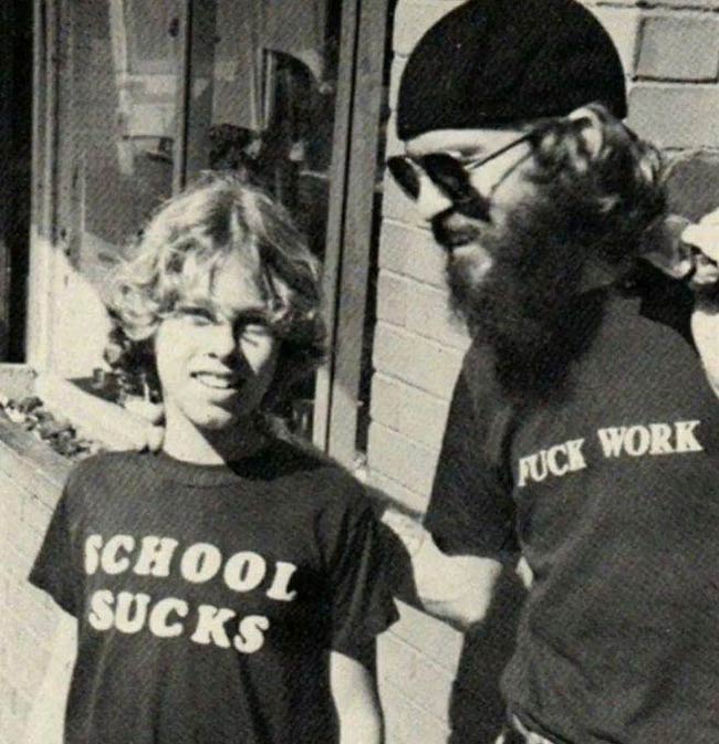 Father and son duo in 1980's