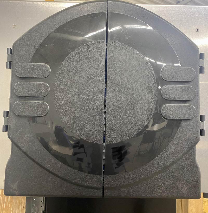 This plastic dart board cover