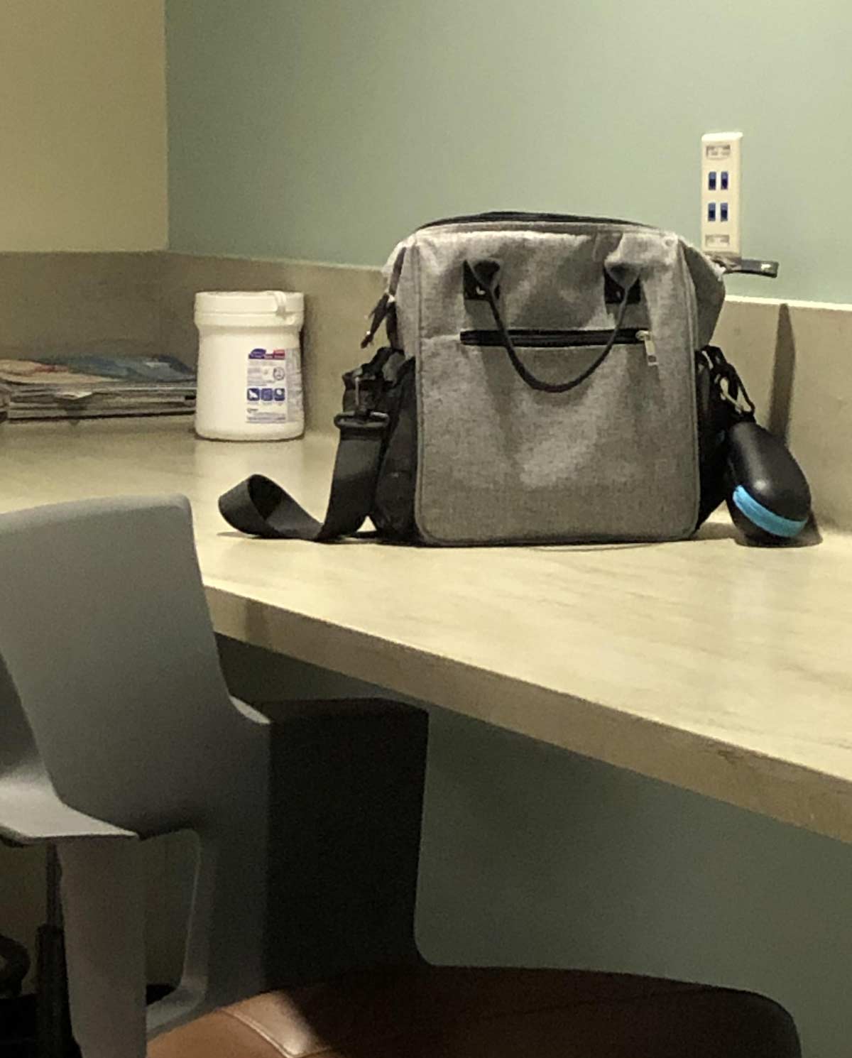 Someone’s lunch bag keeps staring at me