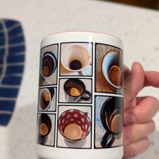 My wife NEVER finishes her coffee! Soo, I made her a custom mug