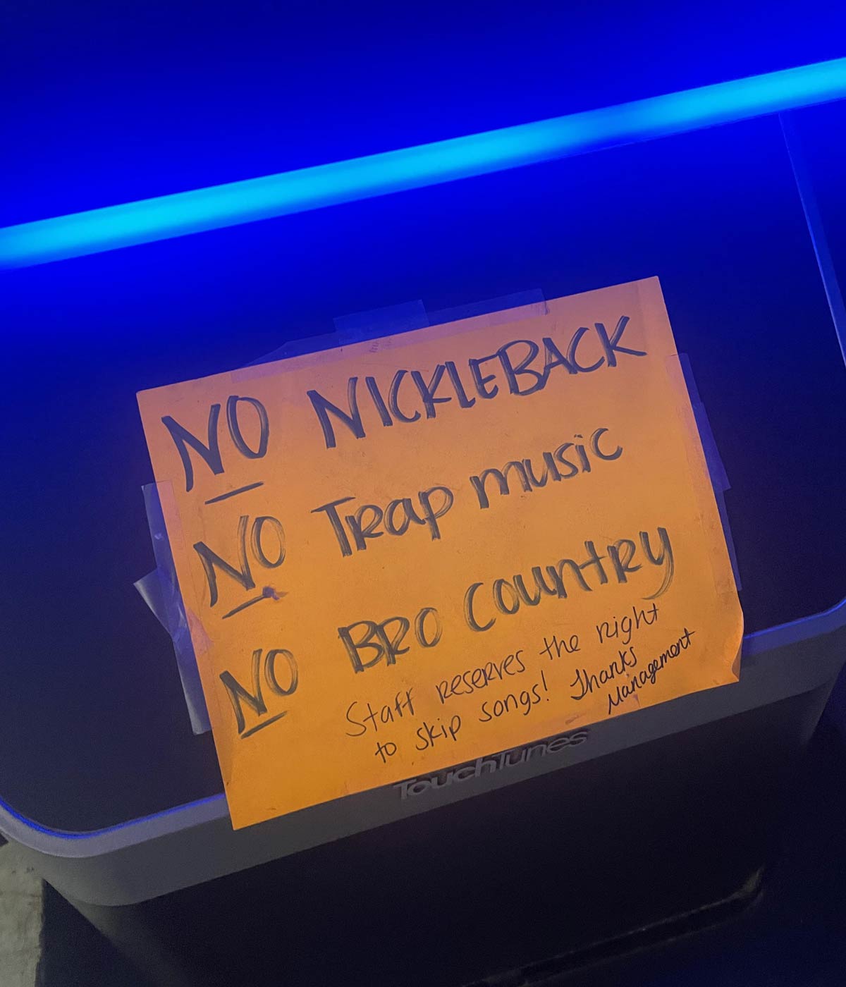 At my local bar