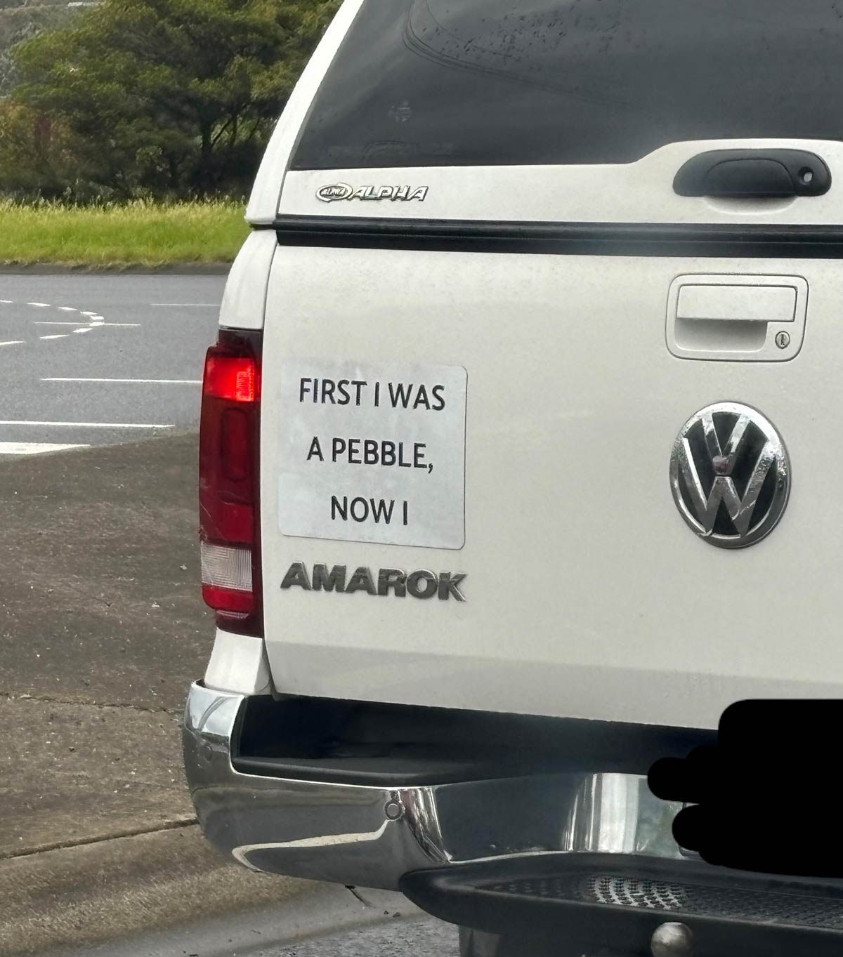 First I was a pebble...