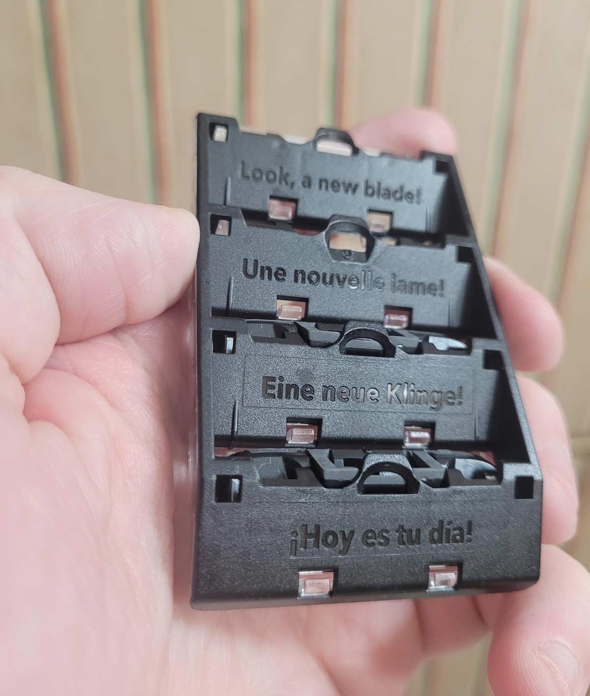Worst Rosetta stone ever (Replacement razor blade pack)