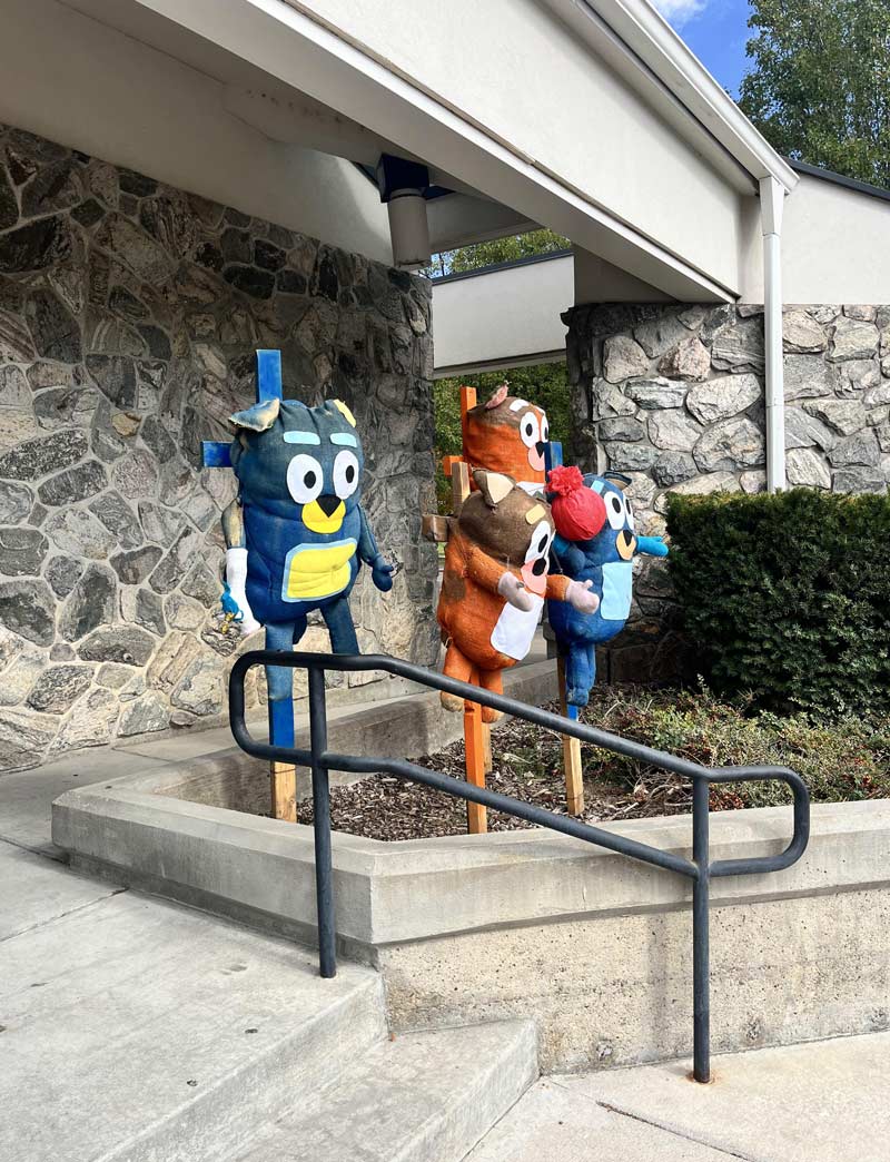 This is outside my local library