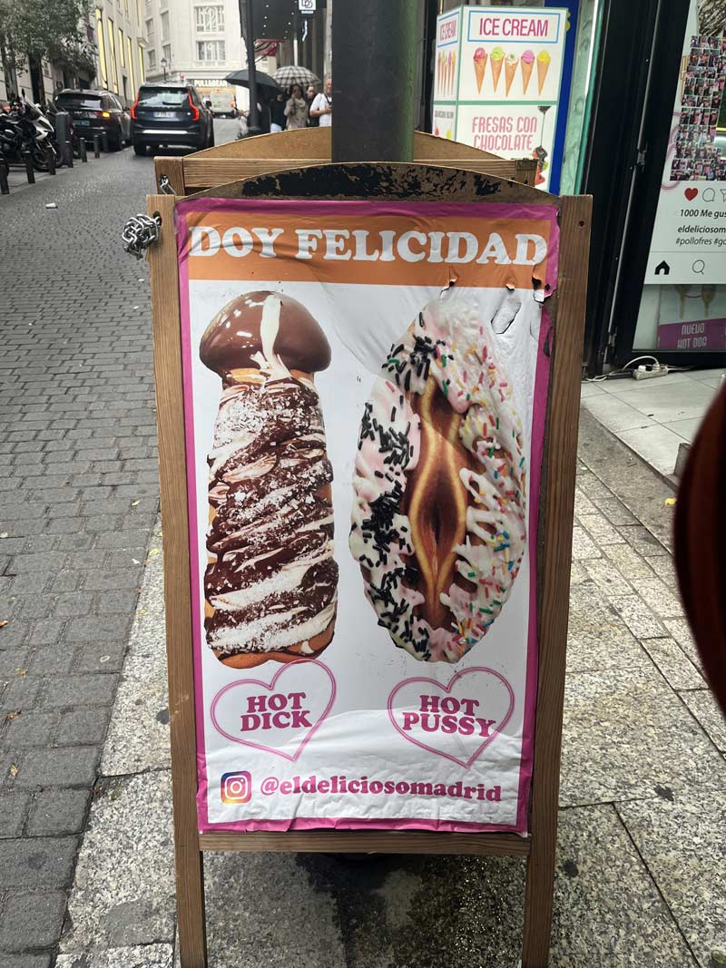 The things you find walking down the side streets in Madrid