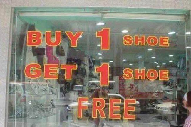 Buy one, get one free