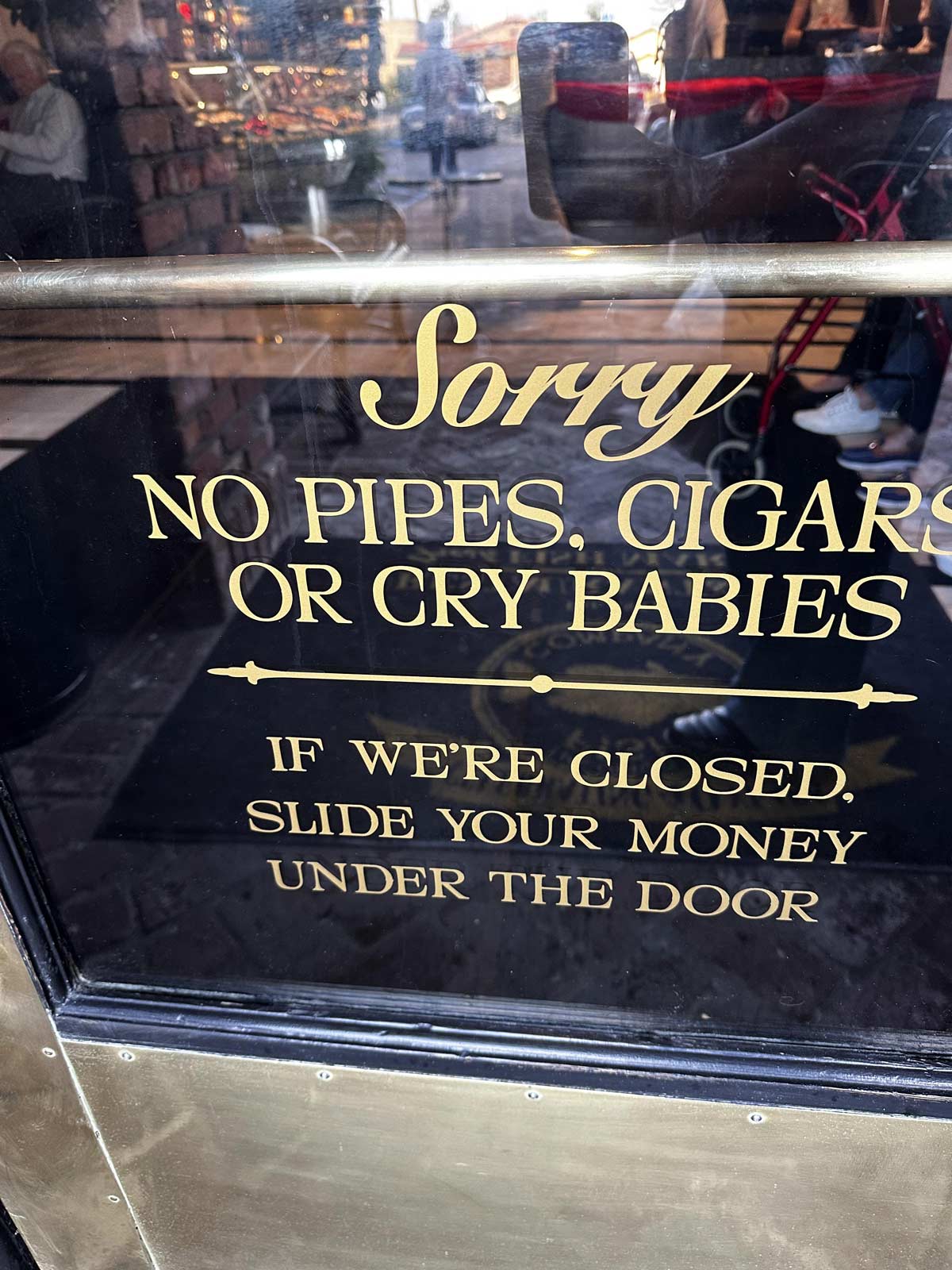 If we’re closed...