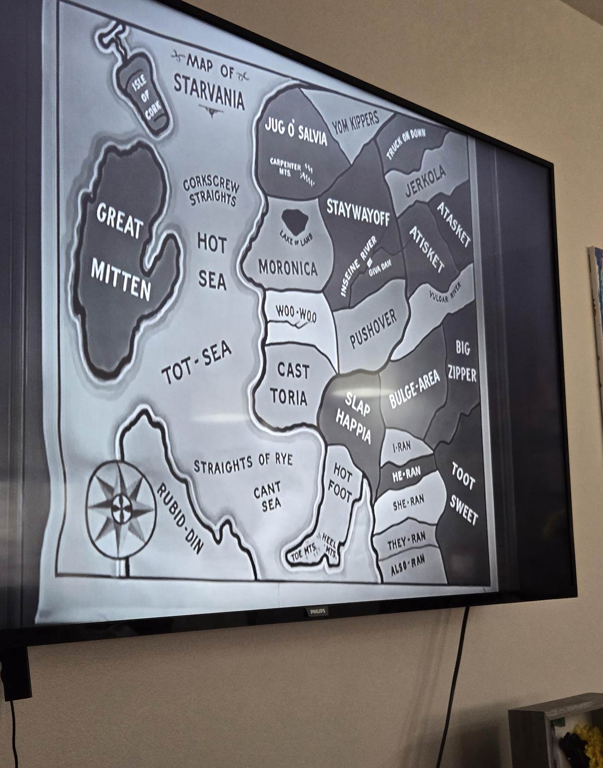 This map shown on an old Three Stooges episode