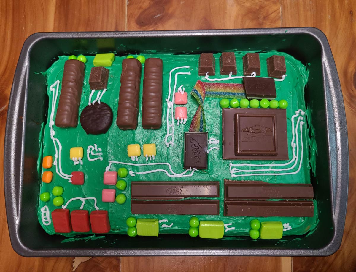 This motherboard cake