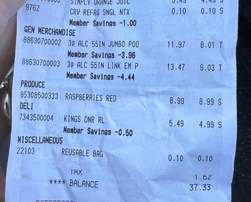 Got a great deal at Von’s Market on 55 Inch JUMBO POO