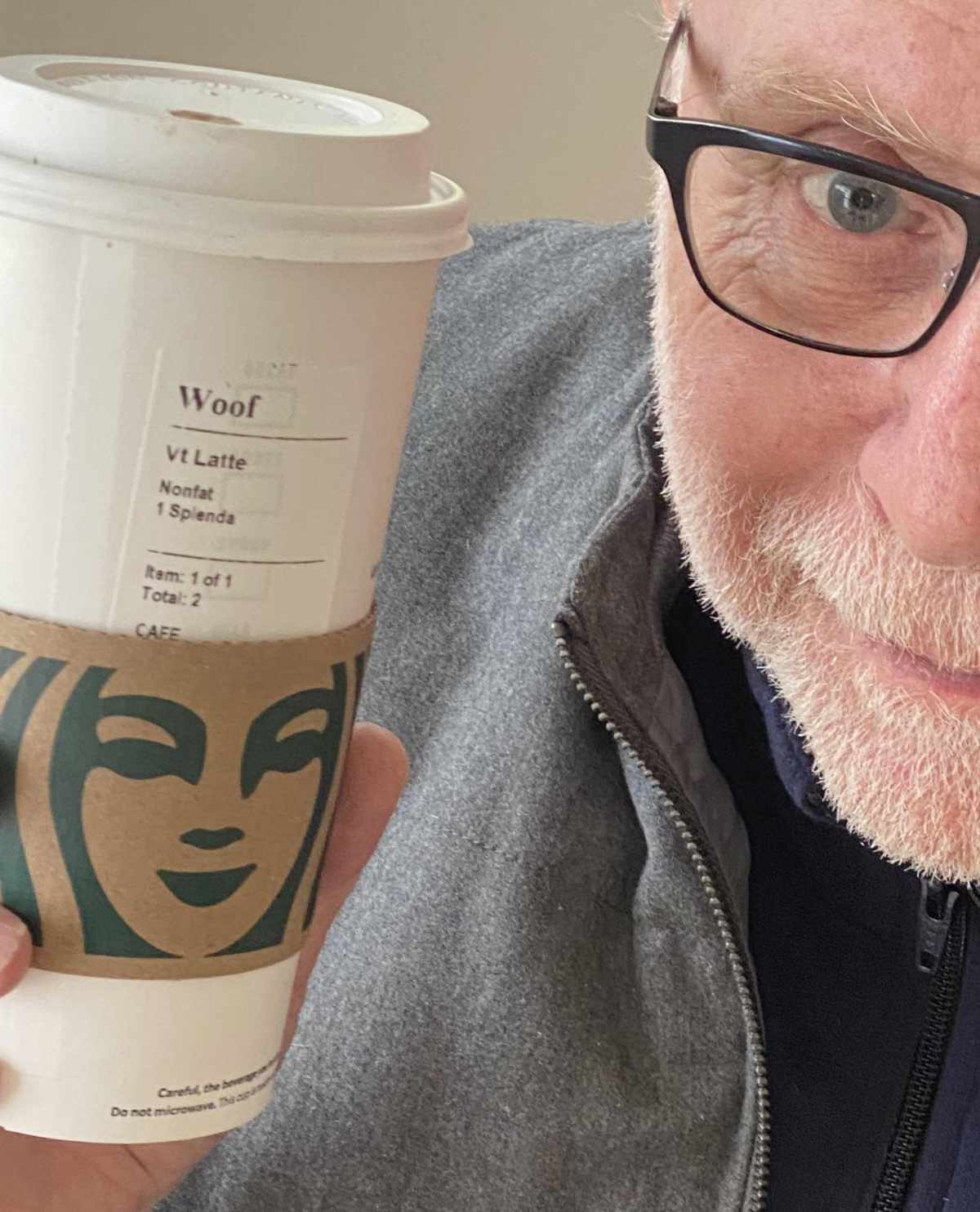 Starbucks didn’t quite get Wolf Blitzer’s name right