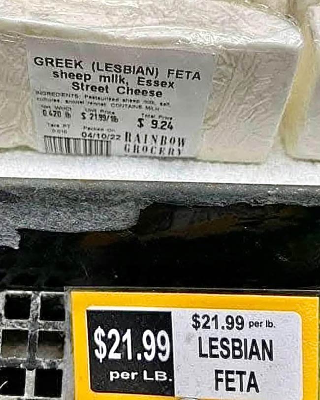 Since when did cheeses start to have sexual orientations?