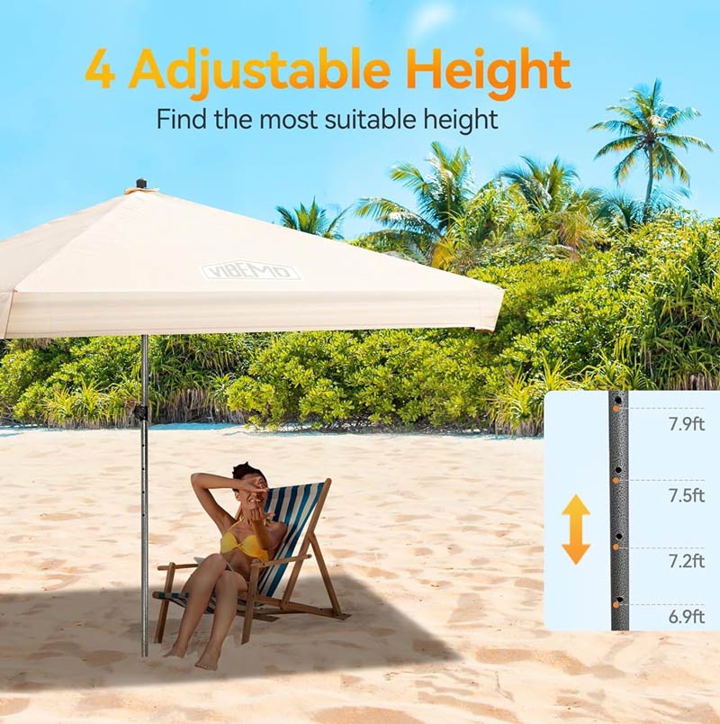 This Vibemo Beach Cabana product photo on Amazon has a person giving you the bird