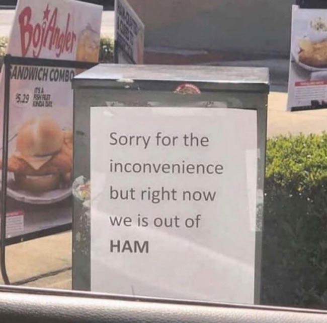 It’s Bo Time, but right now we is out of HAM