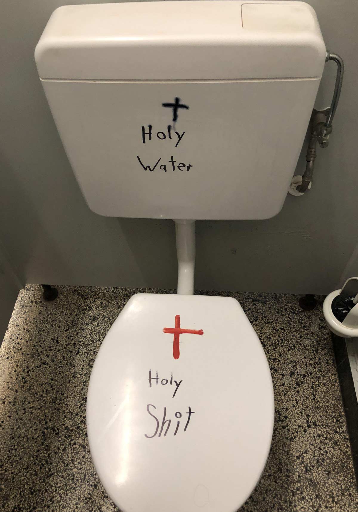 My friends found this at school right after religion class