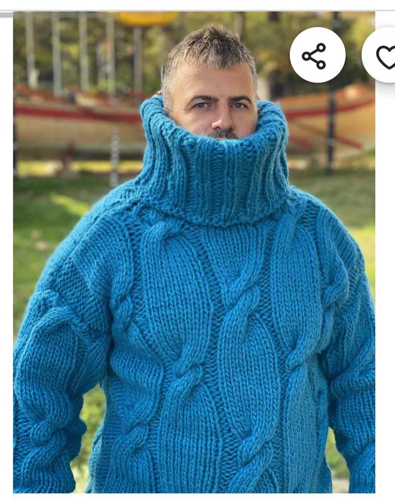 Someone went to far with this turtleneck