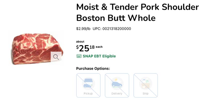 Moist and tender from the Kroger website
