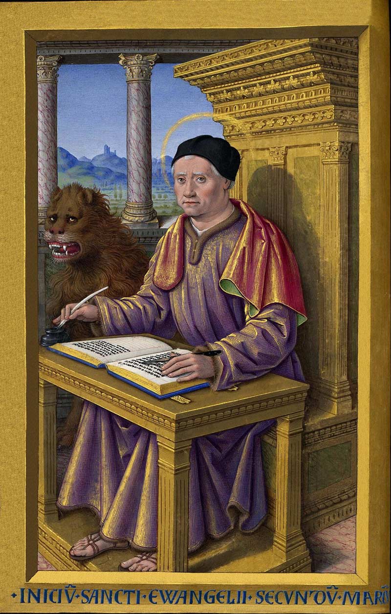 St. Mark the Evangelist and his pet Sasquatch