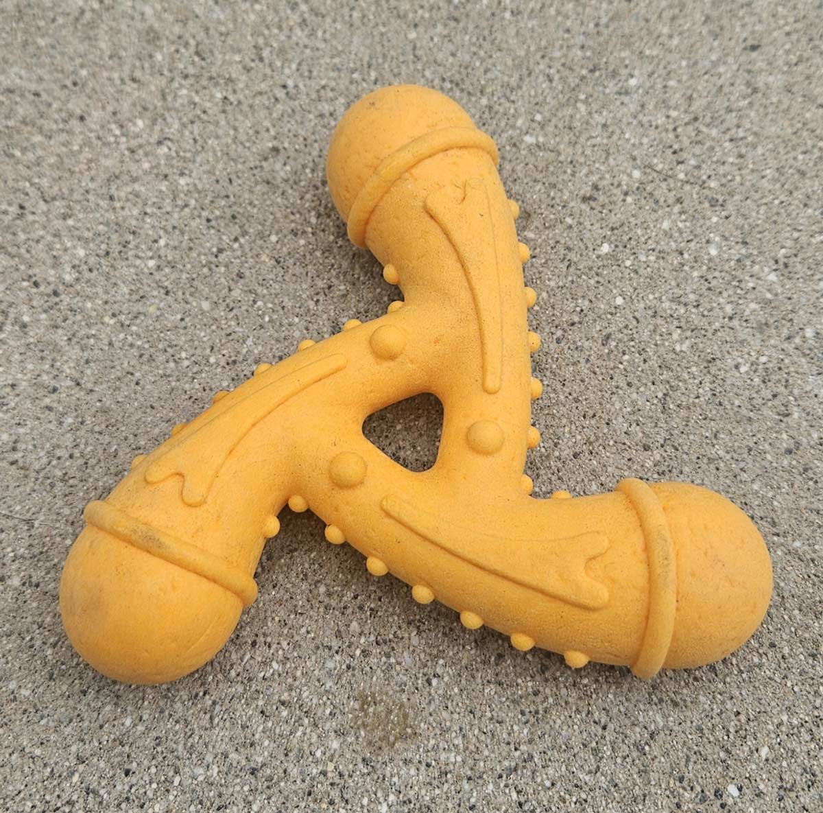 Triple Dick. My wife didn't like what I named the new dog toy she got our pet!