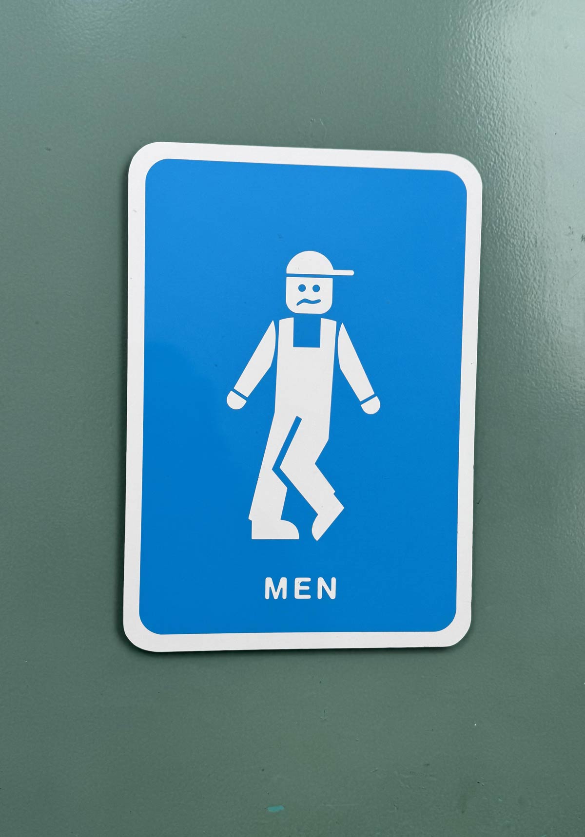 Washroom sign at Antarctic Centre, New Zealand