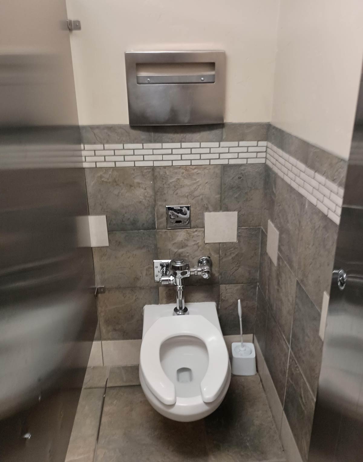 I didn't realize what was missing from this bathroom stall until it was too late