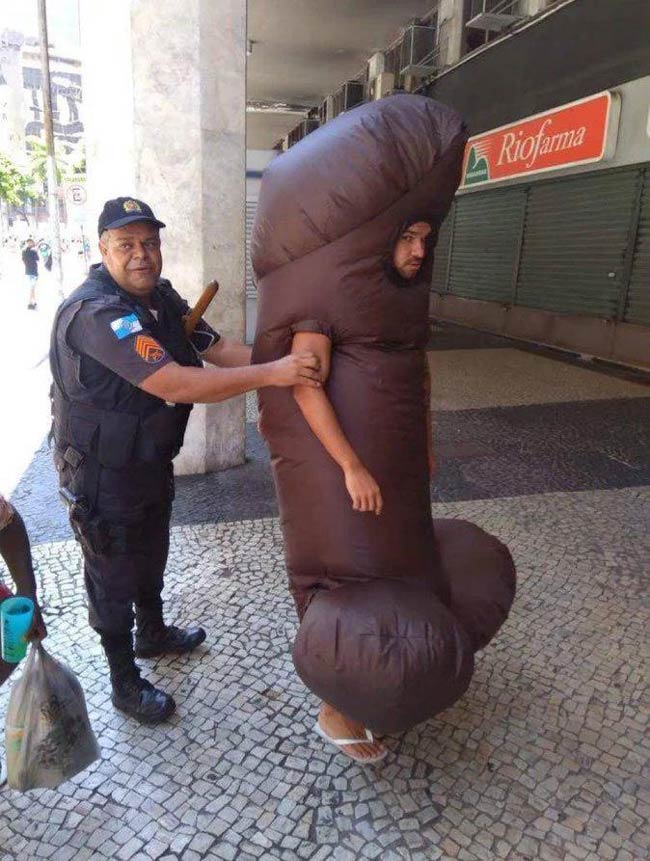 Arrested for being a dick