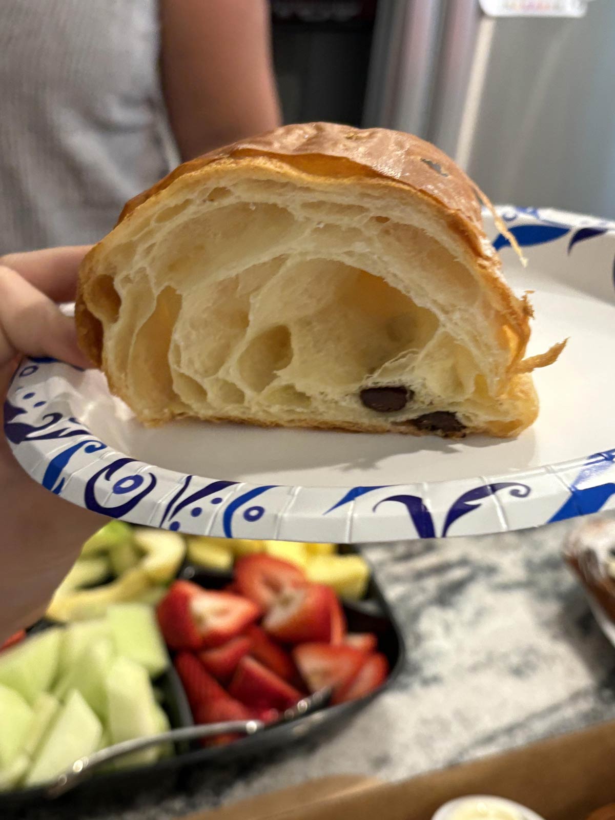 This “chocolate” croissant from a local bakery
