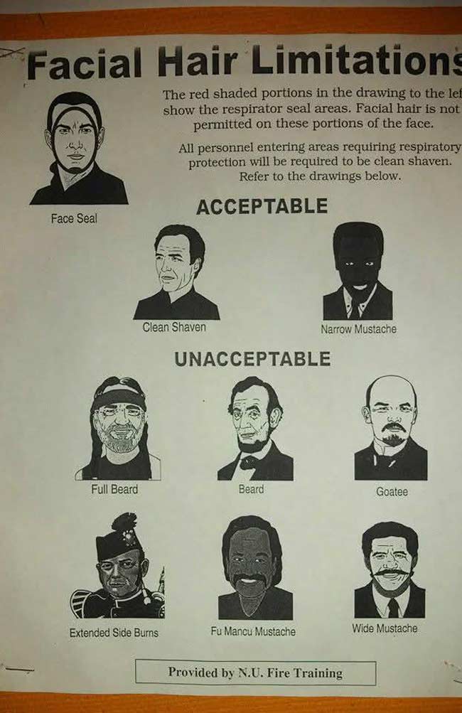 Hanging on the wall of a local fire department
