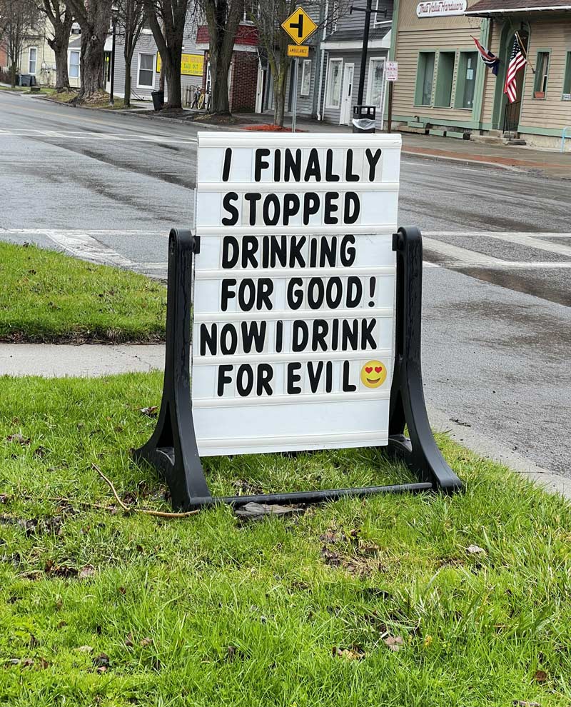 Spotted outside a liquor store