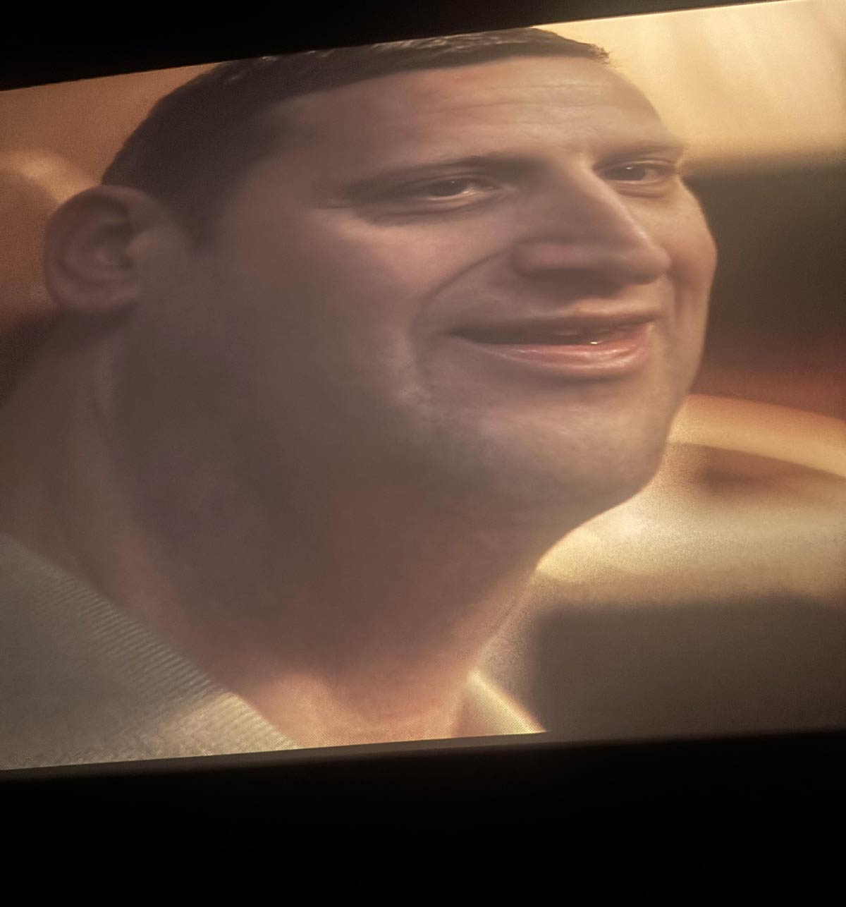Went to see a movie and had to sit in the front...